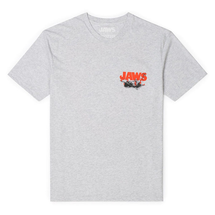 RSVLTS XS Jaws Crewneck T-shirt Jaws 50th Anniversary "Boat Breaker" – Crewneck Tee Jaws 50th Anniversary "Boat Breaker" – Crewneck Tee