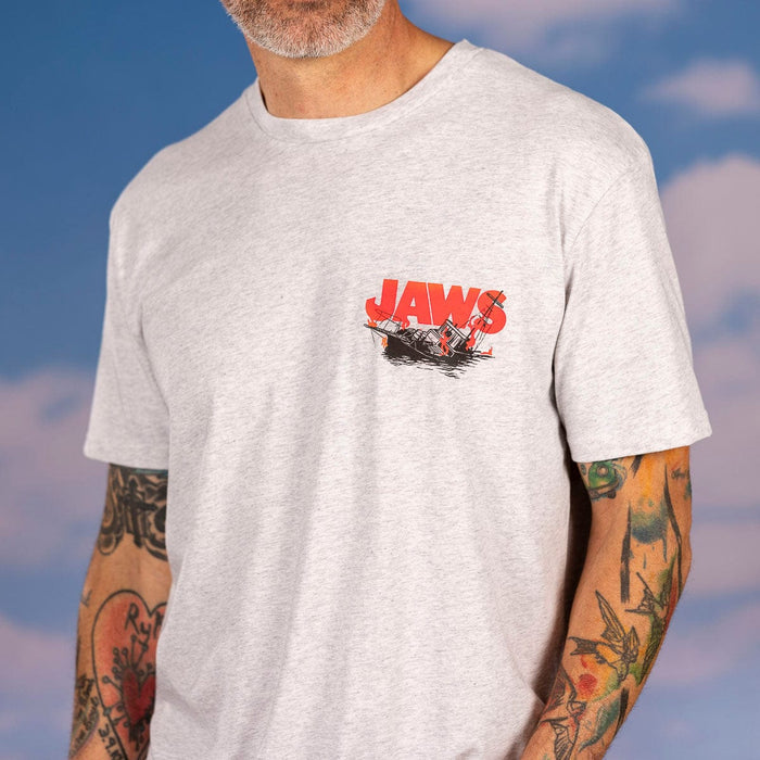 RSVLTS Jaws Crewneck T-shirt Jaws 50th Anniversary "Boat Breaker" – Crewneck Tee Jaws 50th Anniversary "Boat Breaker" – Crewneck Tee