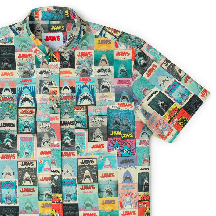RSVLTS XS Jaws Short Sleeve Shirt Jaws 50th Anniversary "Great White Gallery" – KUNUFLEX Short Sleeve Shirt Jaws 50th Anniversary "Great White Gallery" – KUNUFLEX Short Sleeve Shirt