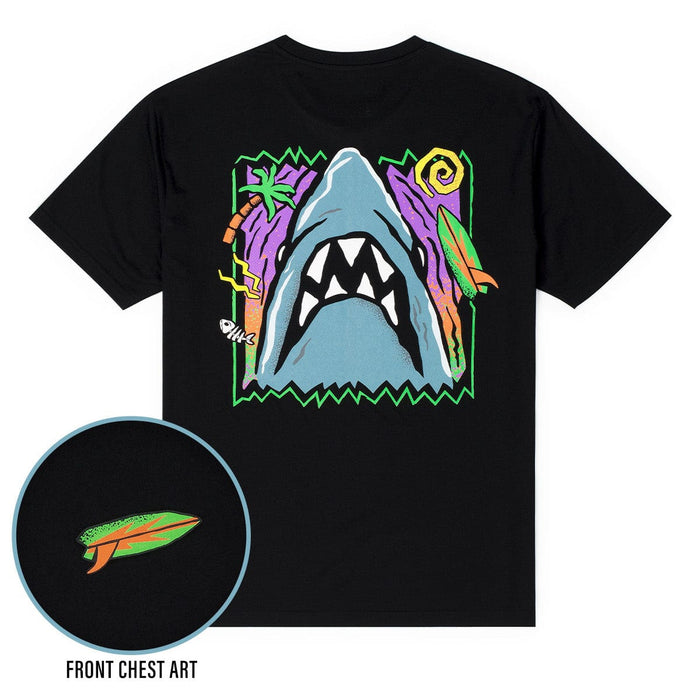 RSVLTS Jaws Crewneck T-shirt Jaws 50th Anniversary "Sun. Surf. Shark." – Crewneck Tee Jaws 50th Anniversary "Sun. Surf. Shark." – Crewneck Tee
