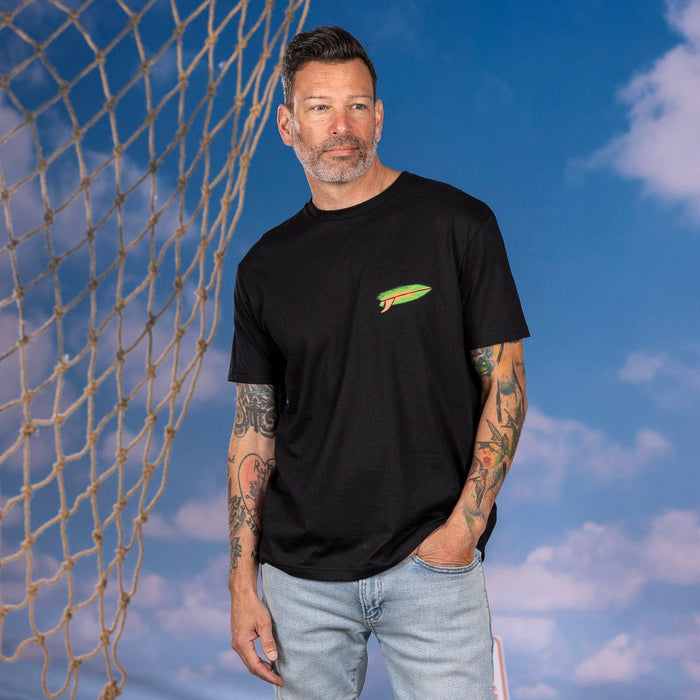 RSVLTS Jaws Crewneck T-shirt Jaws 50th Anniversary "Sun. Surf. Shark." – Crewneck Tee Jaws 50th Anniversary "Sun. Surf. Shark." – Crewneck Tee
