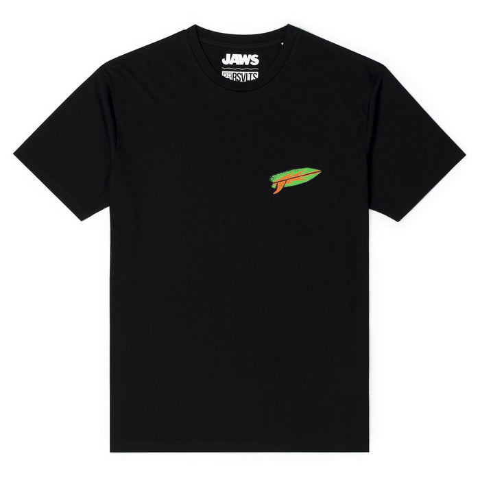 RSVLTS XS Jaws Crewneck T-shirt Jaws 50th Anniversary "Sun. Surf. Shark." – Crewneck Tee Jaws 50th Anniversary "Sun. Surf. Shark." – Crewneck Tee