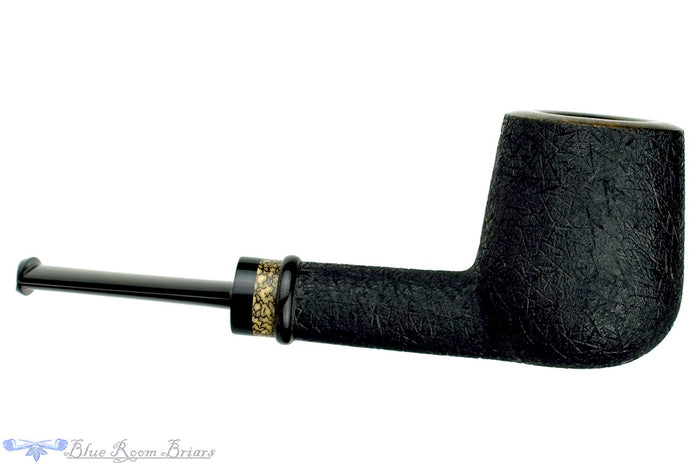 Blue Room Briars is proud to present this Jesek Pipes (Martin Paljesek) Carved Billiard with Areca Palm Nut Insert and Buffalo Horn
