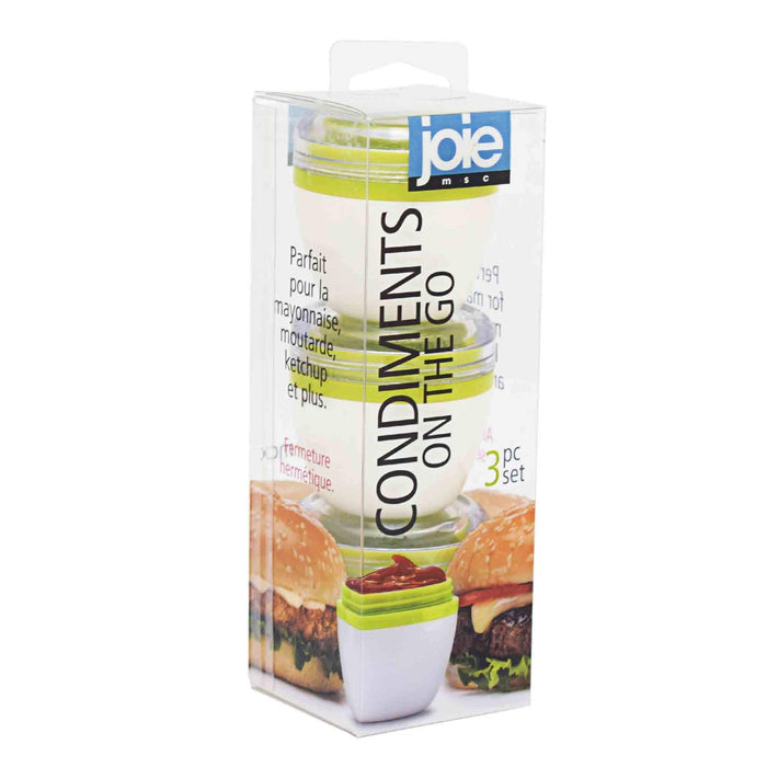 Joie 3 Piece Condiments On The Go - Green