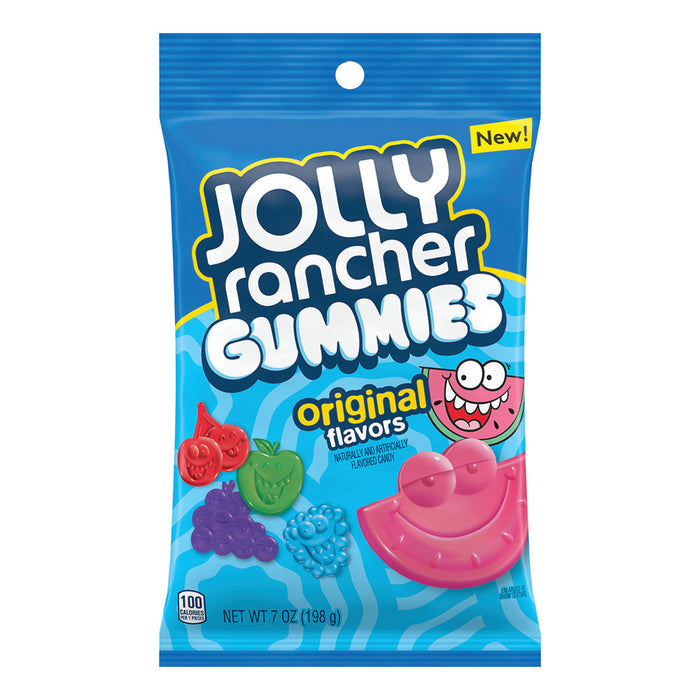 Jolly Rancher Original Flavors Gummy Candy Peg Bag - 12 Count