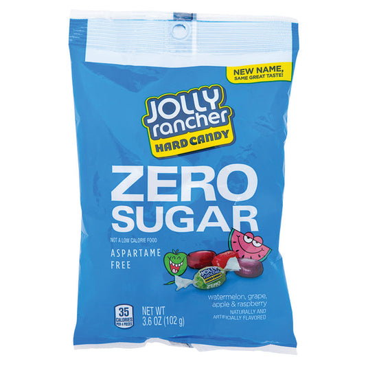 Jolly Rancher Zero Sugar Hard Candy Peg Bag - 12 Count