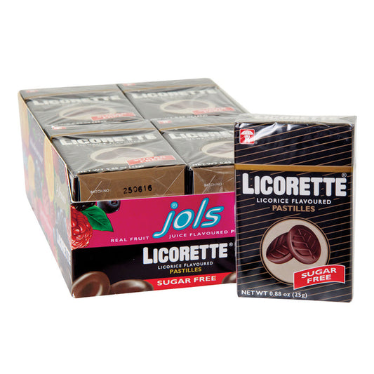 Jols Licorette Pastille Sugar Free 0.88oz Box - 12ct