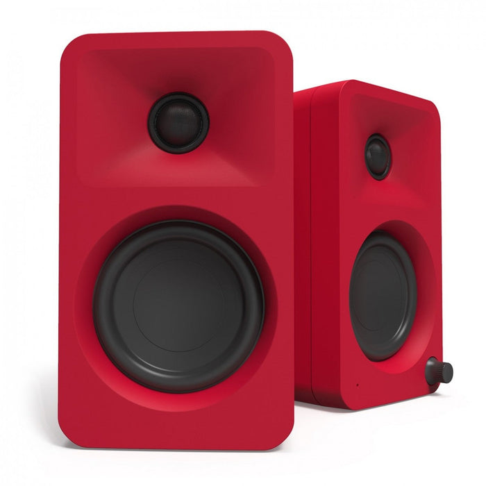Kanto Ora Powered Reference Desktop Speakers With Bluetooth Red Red