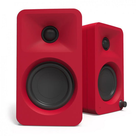 Kanto Ora Powered Reference Desktop Speakers With Bluetooth Red Red