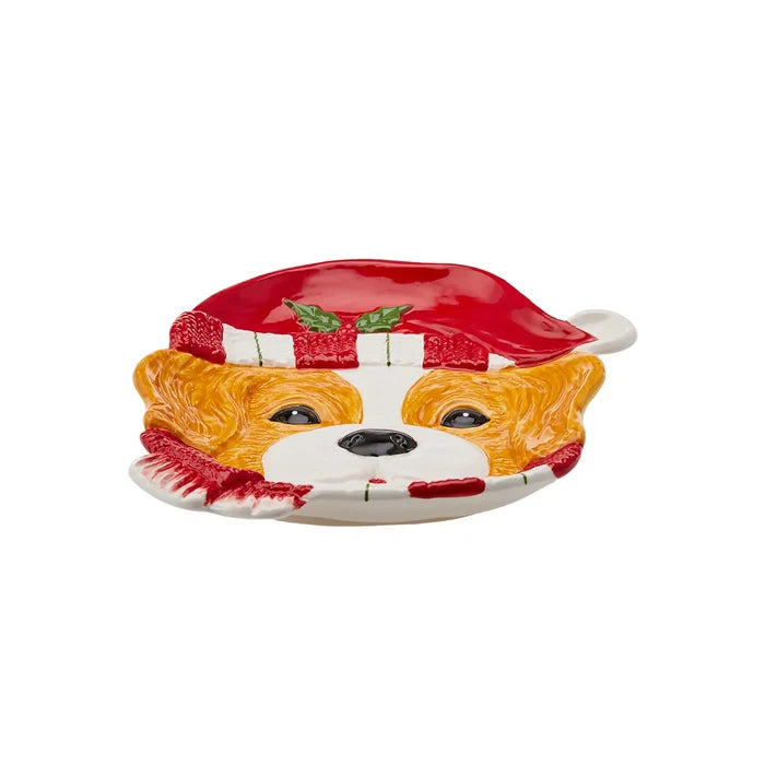Assiette décorative Karaca Home Cavalier chien, 21 cm