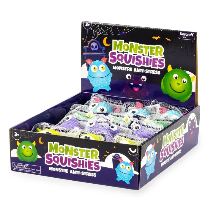 Keycraft 3 Inch Squeezy Monsters Squishy Sensory Fidget Toy - Assorted