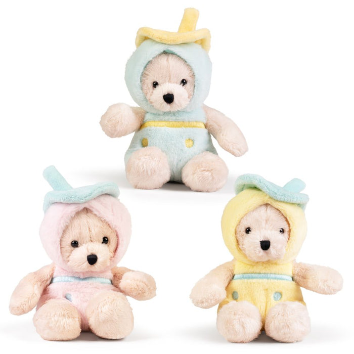 Keycraft 7 Inch Boba Tea LITTLE Dress Up Bear Plush Toy - Assorted