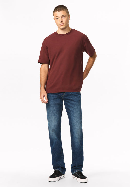 Kianto Men's Short Sleeve Tee, Red Mahogany - BM24975