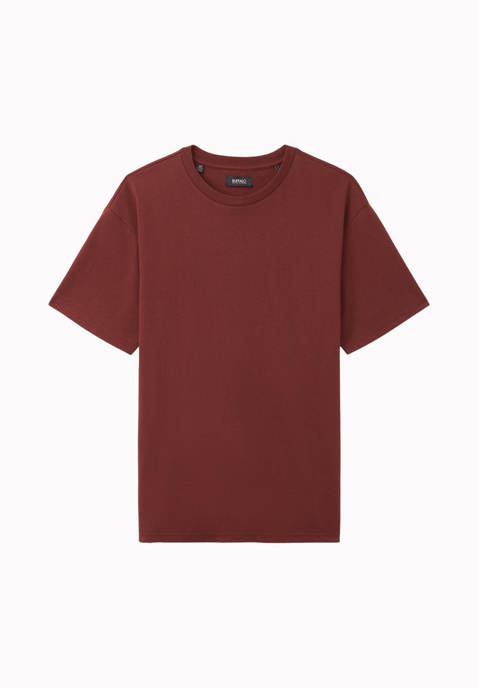 Kianto Men's Short Sleeve Tee, Red Mahogany - BM24975