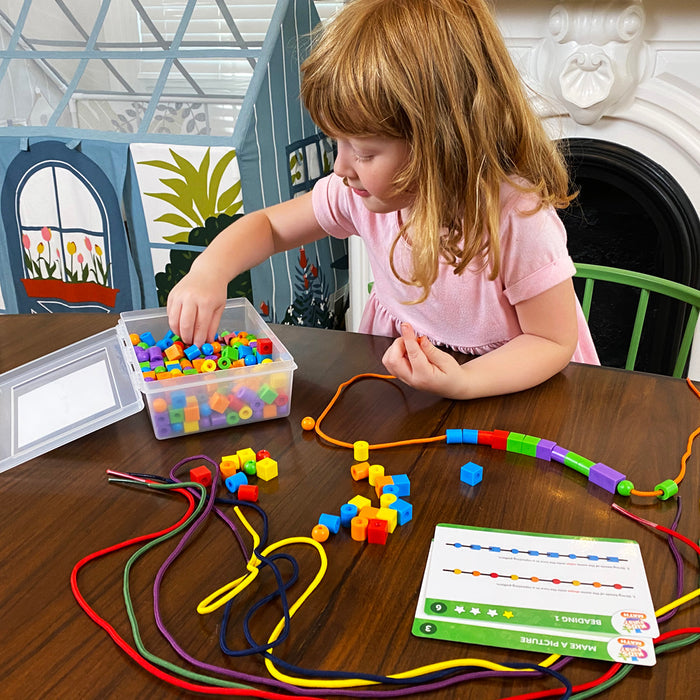 Kids First Math: Lacing Beads Math Kit with Activity Cards STEM Thames & Kosmos