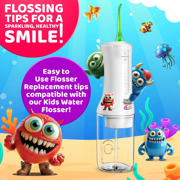 Kids Water Flosser Replacement Tips 6-Pack