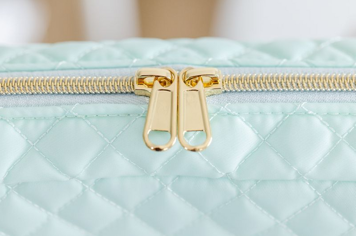 Gold Zipper detail on Kimberbell tool tote