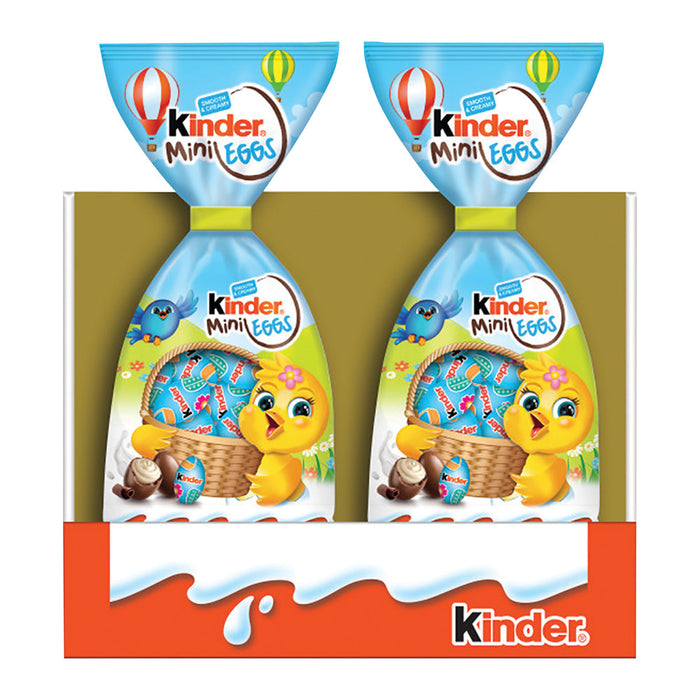Kinder Milk Chocolate Mini Eggs Candy Pouches - 12 Count