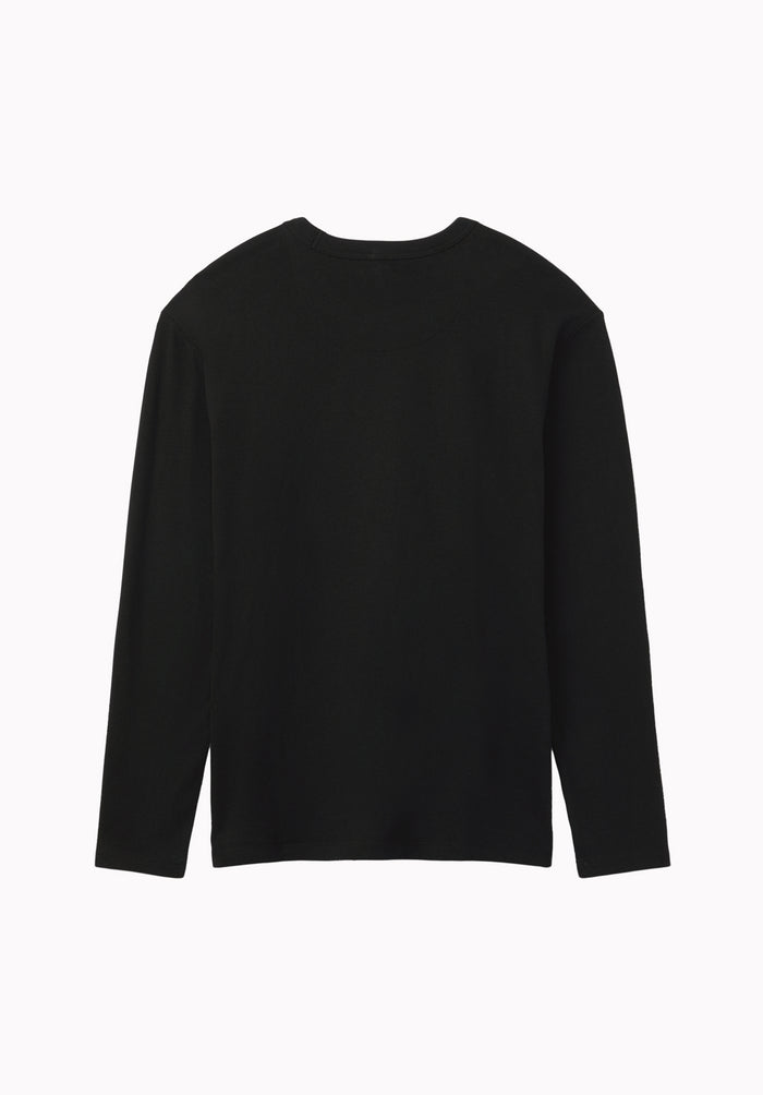 Kitchell Men's Ribbed Long Sleeve Top, Black - BM24973