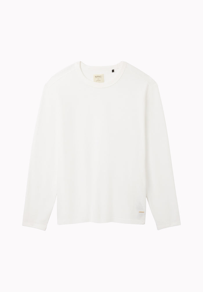 Kitchell Men's Ribbed Long Sleeve Top, White - BM24973