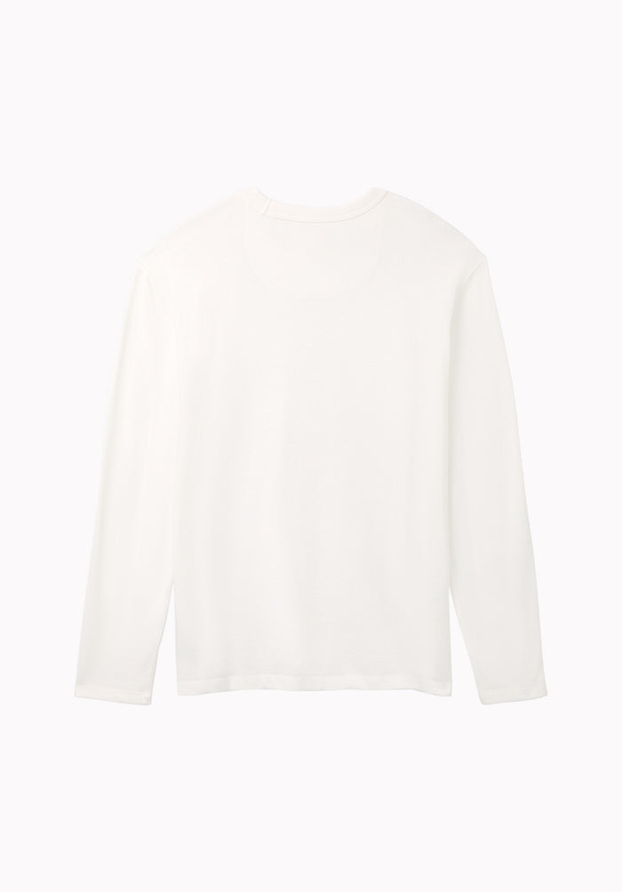 Kitchell Men's Ribbed Long Sleeve Top, White - BM24973