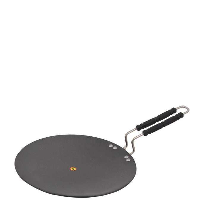 Kitchen Life 25cm Tawa Pan With Black Handle - Black