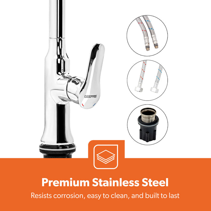 Kitchen Sink Tap Stainless Steel - GSW61003