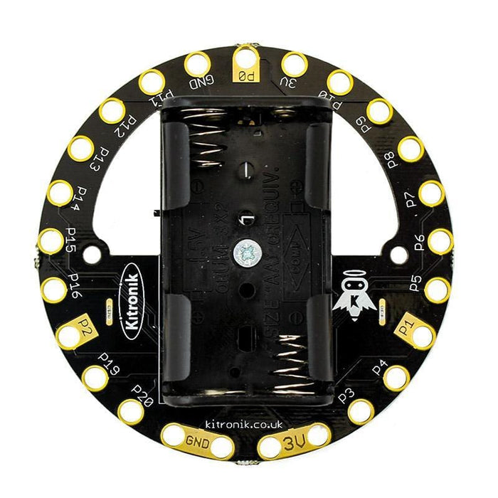 Klip Halo V2.0 with 2xAA Battery Holder by Kitronik - The Pi Hut