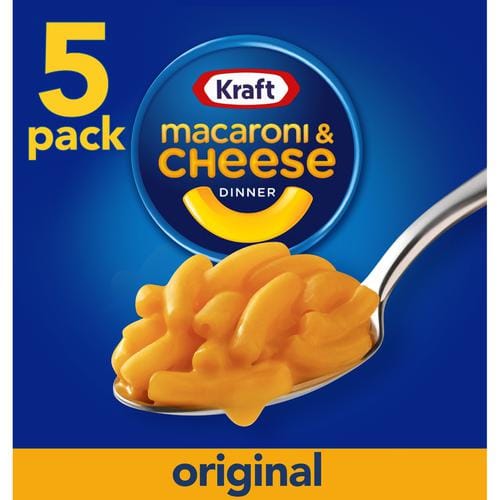Kraft Macaroni and Cheese 5 Units / 206 g / 7.2 oz The same delicious taste as always, with no artificial colors, flavors, or preservatives-211808 Hannah's Variety Store
