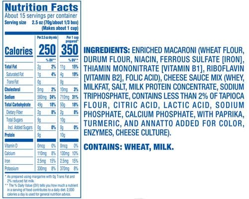 Kraft Macaroni and Cheese 5 Units / 206 g / 7.2 oz The same delicious taste as always, with no artificial colors, flavors, or preservatives-211808 Hannah's Variety Store