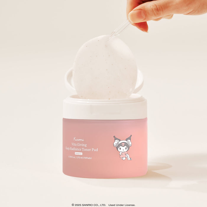 Kuromi x ByUR Vita Giving Keep Radiance Toner Pad (70 Count) (Popup) Beauty ByUR US
