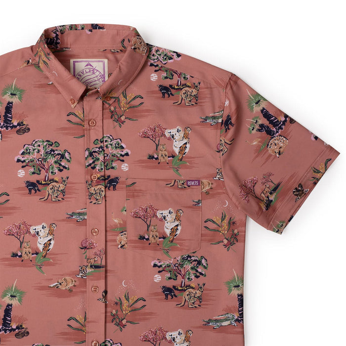 RSVLTS RSVLTS RSVLTS Travel Series 2 "Land Down Under" _ KUNUFLEX Short Sleeve Shirt