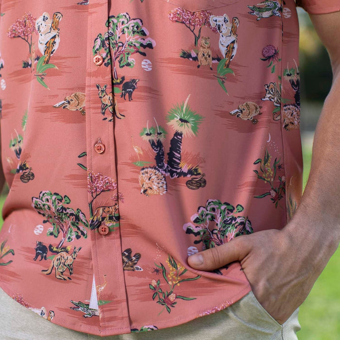 RSVLTS RSVLTS RSVLTS Travel Series 2 "Land Down Under" _ KUNUFLEX Short Sleeve Shirt