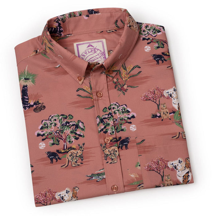 RSVLTS RSVLTS RSVLTS Travel Series 2 "Land Down Under" _ KUNUFLEX Short Sleeve Shirt