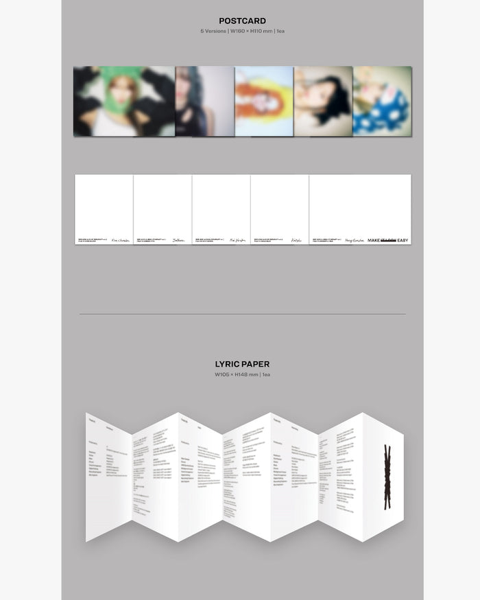 LE SSERAFIM - 3RD MINI ALBUM [EASY] (COMPACT Ver.) (5 Versions)