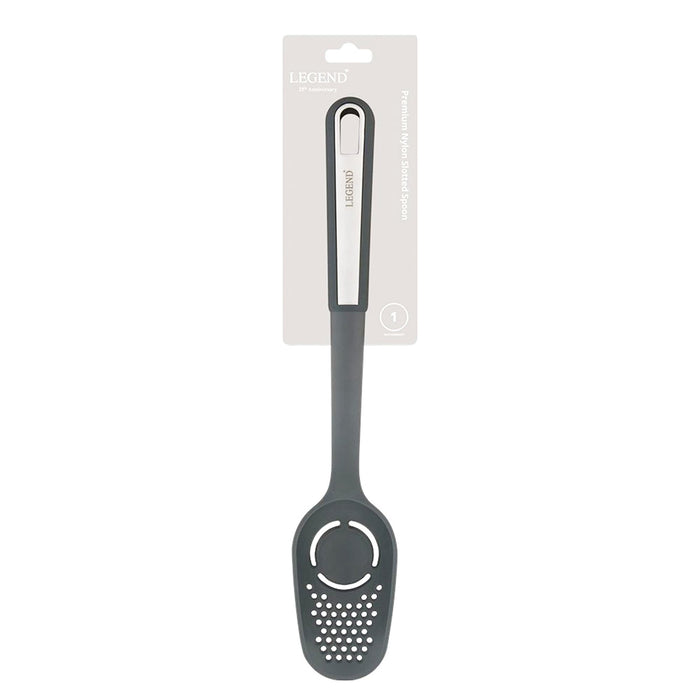 Legend Premium Nylon Slotted Spoon - Grey