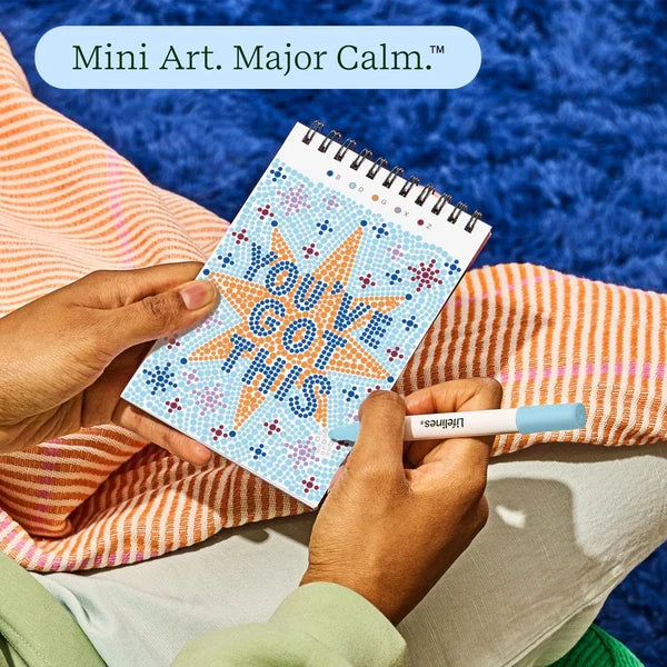 Lifelines FlowArt MINI Dot-By-Letter - Pocket Positivity - Meditative Art