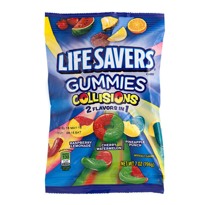 Lifesavers Collisions Gummies 7oz Peg Bag - 12ct