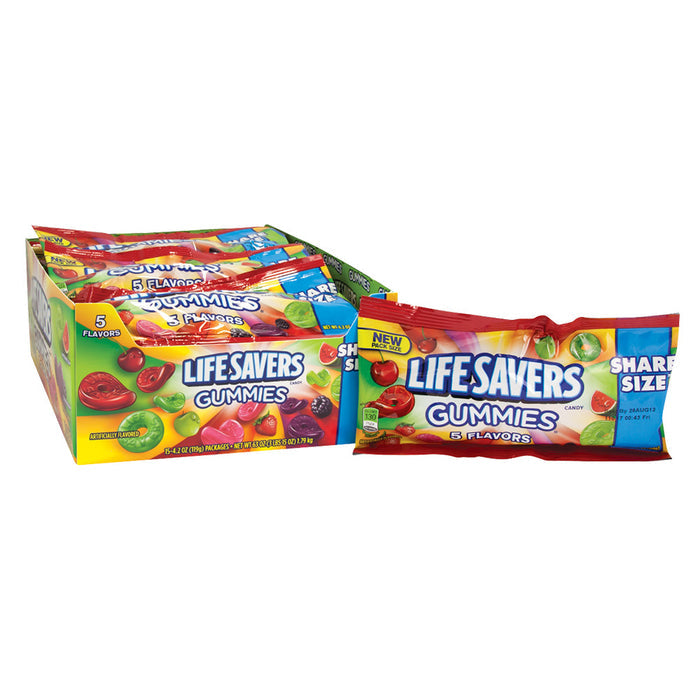 Lifesavers Gummies 5 Flavor 4.2oz Share Size - 15ct