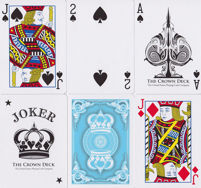 Light Blue Crown Playing Cards by The Blue Crown