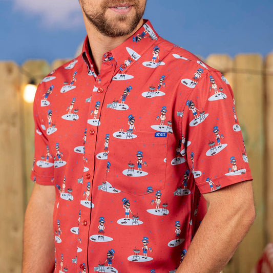 RSVLTS RSVLTS Short Sleeve Shirt Four Dogs and Seven Beers Ago – KUNUFLEX Short Sleeve Shirt Four Dogs and Seven Beers Ago – KUNUFLEX Short Sleeve Shirt