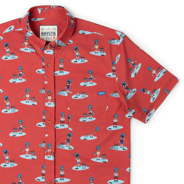 RSVLTS XS RSVLTS Short Sleeve Shirt Four Dogs and Seven Beers Ago – KUNUFLEX Short Sleeve Shirt Four Dogs and Seven Beers Ago – KUNUFLEX Short Sleeve Shirt