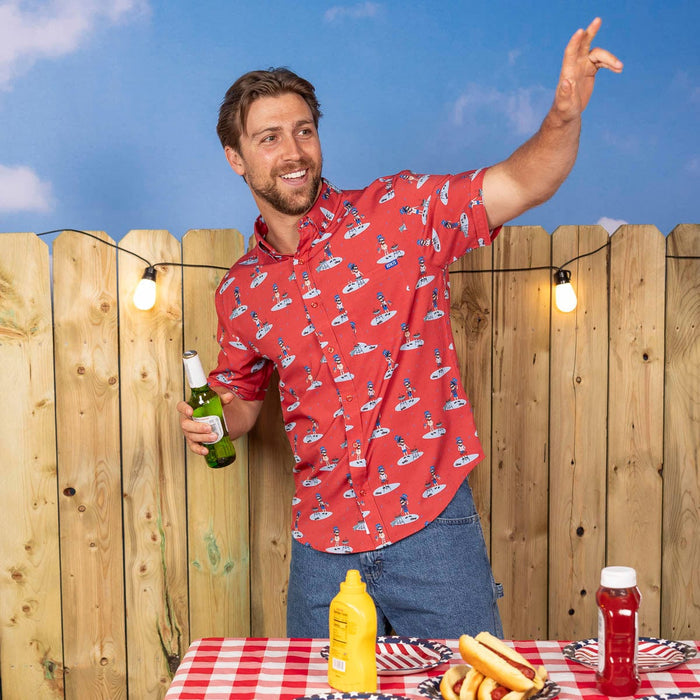 RSVLTS RSVLTS Short Sleeve Shirt Four Dogs and Seven Beers Ago – KUNUFLEX Short Sleeve Shirt Four Dogs and Seven Beers Ago – KUNUFLEX Short Sleeve Shirt
