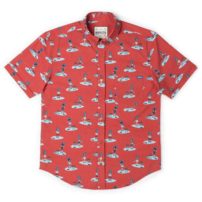 RSVLTS RSVLTS Short Sleeve Shirt Four Dogs and Seven Beers Ago – KUNUFLEX Short Sleeve Shirt Four Dogs and Seven Beers Ago – KUNUFLEX Short Sleeve Shirt