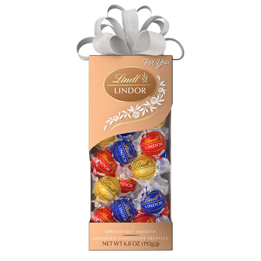 Lindt Lindor Assorted Chocolate Truffle Candy Traditions Box - 10 Count