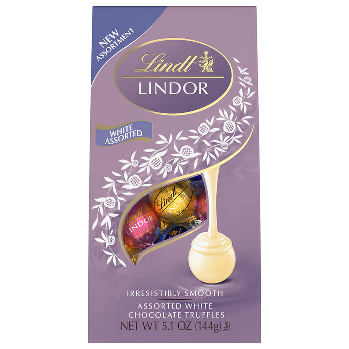 Lindt Lindor Assorted White Chocolate Truffles - 6 Count