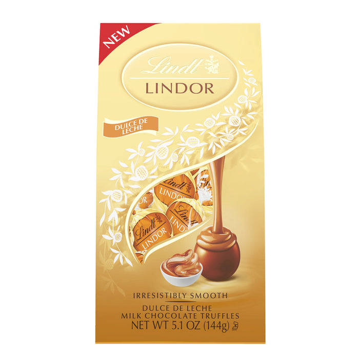 Lindt Lindor Dulce De Leche Chocolate Truffles Pouch - 6 Count
