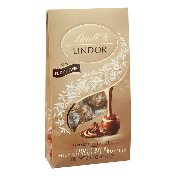 Lindt Lindor Fudge Swirl Chocolate Truffles Bag - 6 Count