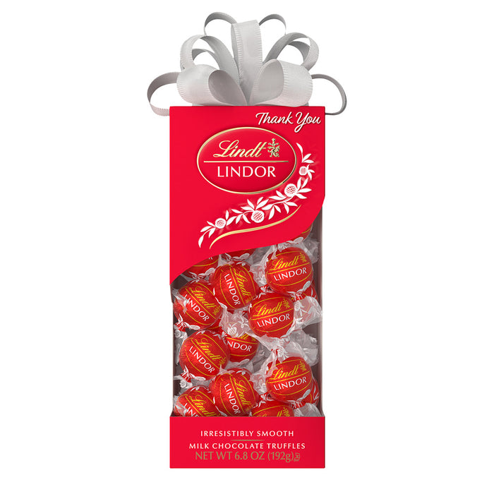 Lindt Lindor Milk Chocolate Truffle Candy Traditions Box - 10 Count