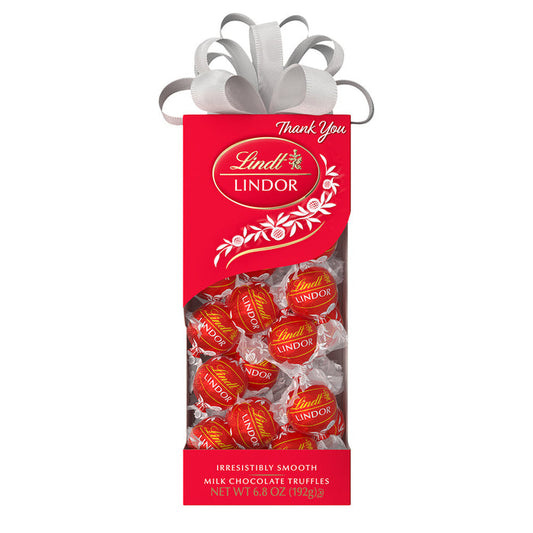 Lindt Lindor Milk Chocolate Truffle Candy Traditions Box - 10 Count
